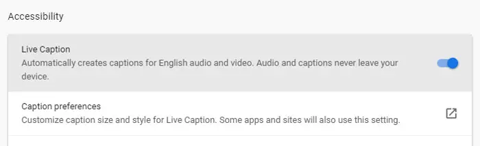 تنظیمات پخش زنده در گوگل کروم