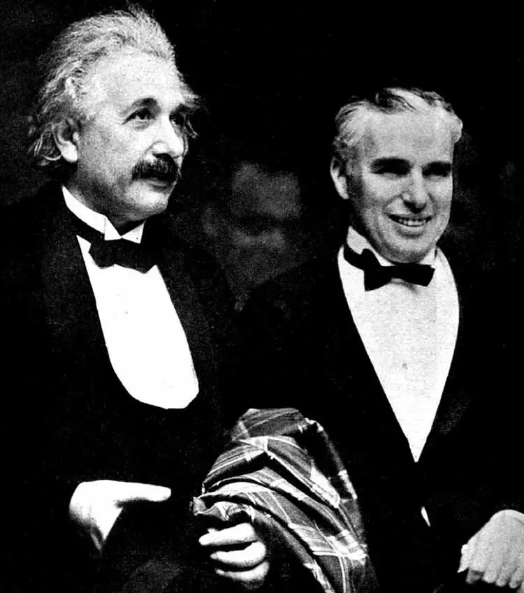 دیدار آلبرت اینشتین و چارلی چاپلین