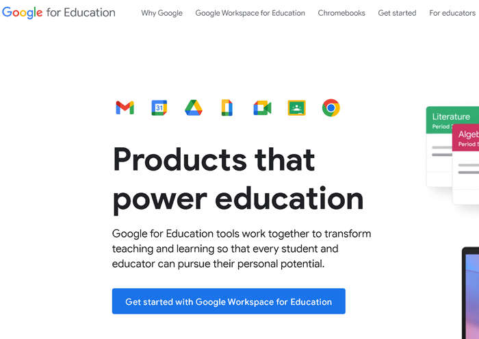 ابزارهای گوگل برای آموزش
