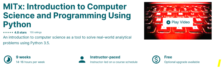 دوره ۳- Introduction to Computer Science and Programming Using Python