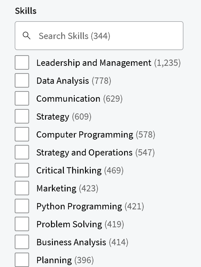 مجموعه مهارت‌های Coursera